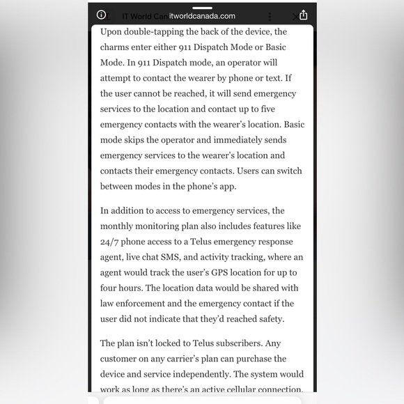 NIB Telus Invisaware Safety Keychain - Picture 7 of 12